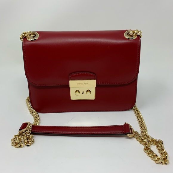 Michael Kors Sloan Editor Cherry Leather Bag